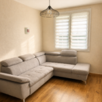 T4 cosy, piscine, parking gratuit, proche plages Salon Retouche Avec Chaleur Naturelle Pour Annonce Airbnb 150x150